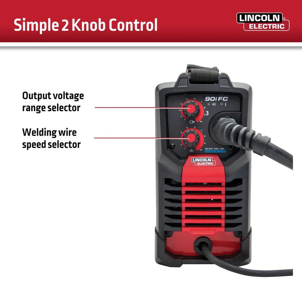 2026 Lincoln Electric WELD-PAK 90i FC Flux-Cored Wire Feeder Welder (No Gas) K5255-1