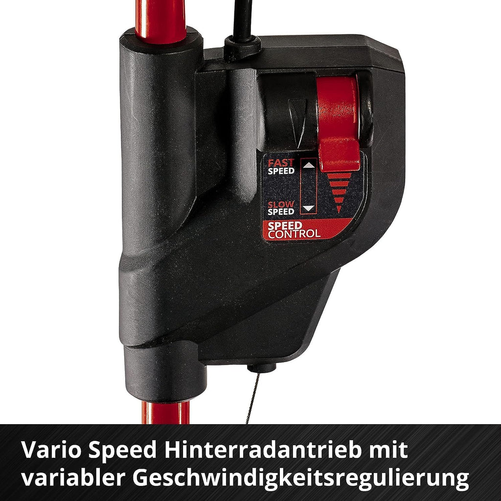 2026 Einhell Akku – Rasenmher GE – CM 36/47 S HW Li Kit Power X – Change (36 V, 47 cm de ancho, hasta 700 m, sin escobillas, tracción por radentro, depósito de 75 L, incluye 4 baterías de 4,0 Ah + 2 cargadores dobles)