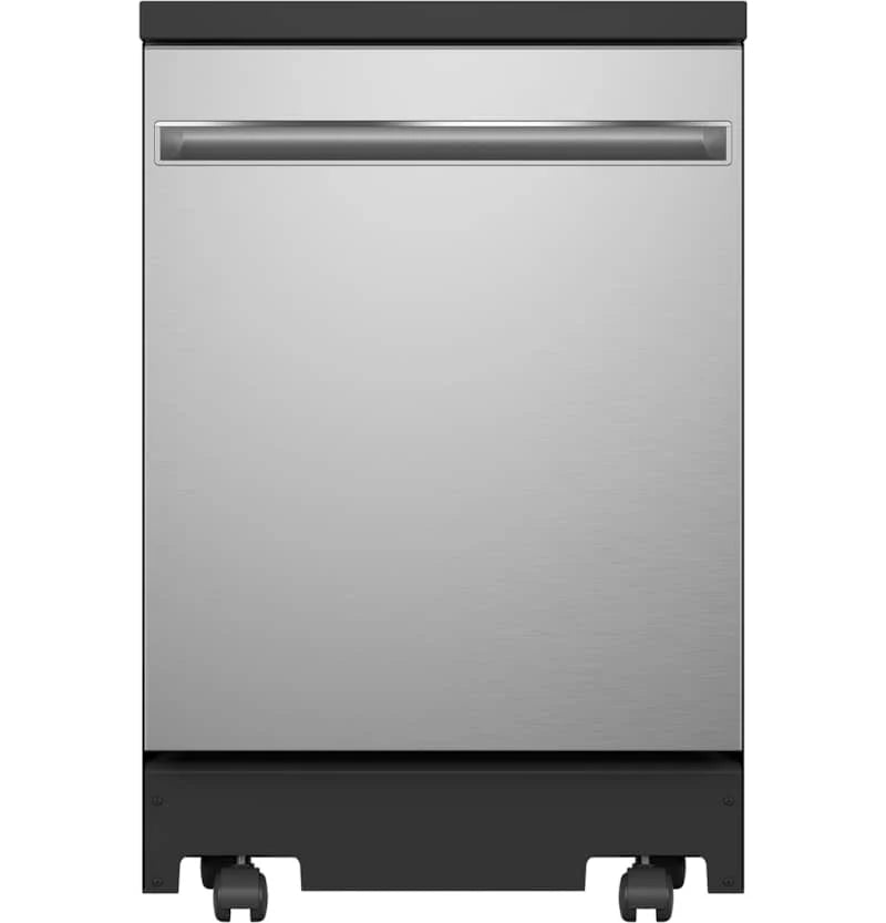 2026 GE 24 Stainless Steel Portable Dishwasher With Sanitize Cycle