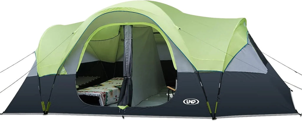 2026 Camping Tent 10-PERSON-FAMILY Tents, Parties, Music Festival Tent, Big, Easy Up, 5 Large Mesh Windows, Double Layer, 2 Room, Waterproof,…