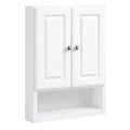 2026 Design House Concord Wood 2-Door Bath Wall Mount Storage Cabinet (21 x 7 x 30), White