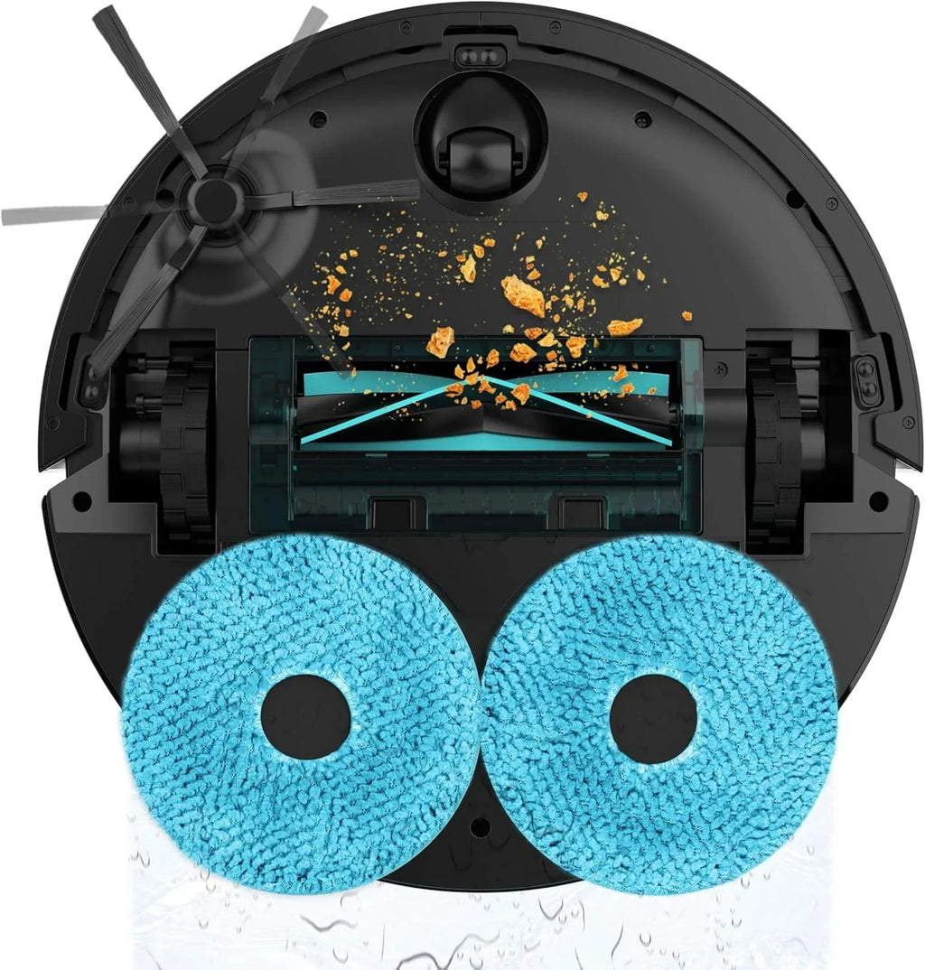 2026 Cecotec Robot Aspirador y Friegasuelos con Base de Autovaciado y App Conga X50 X – Treme. Navegación Láser, Mapeo Interactivo, 15000Pa, Autonomía 240mins, Mopas Elevables, Base con 3 Depósitos