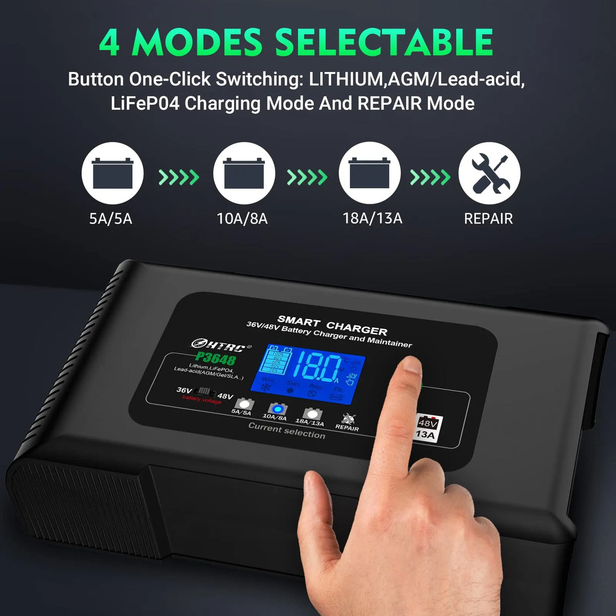 2026 36 Volt Golf Cart Charger 18-AMP Smart Charger, Car Battery Charger,trickle CHARGER,36V,18-AMP and 48V,13-AMP,LITHIUM,LIFEPO4,LEAD-ACID…