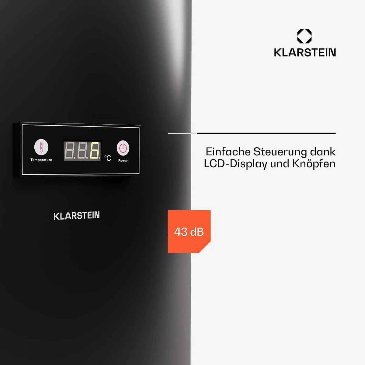 Refrigerador Klarstein Beersafe L 2026 con pantalla LED, refrigerador de acero inoxidable para habitaciones, refrigerador de bebidas para interiores/exteriores, refrigerador de vinos para bebidas, refrigerador de 75 L con vista de 360°, 0 – 16 °C