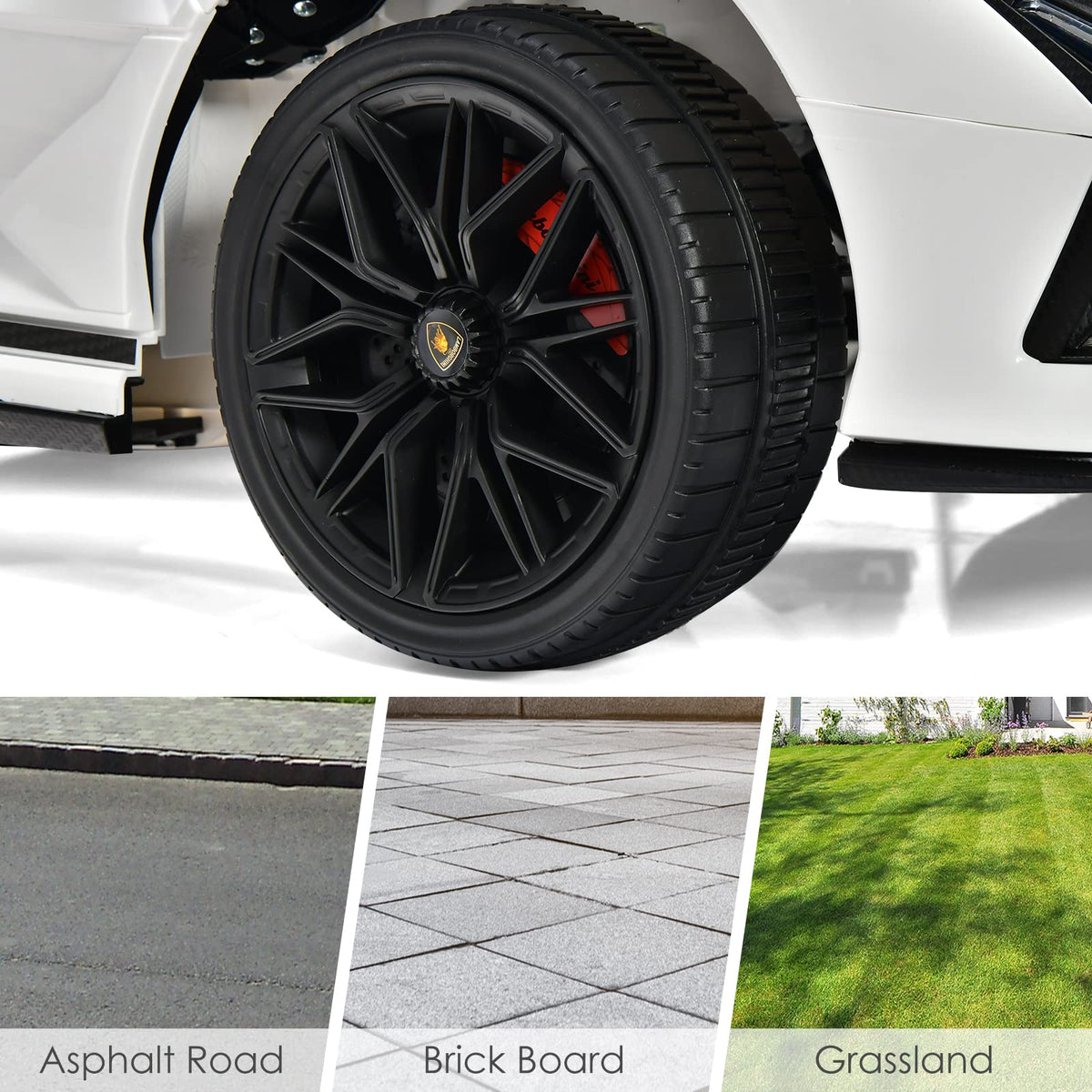 Lamborghini Licenciado Eléctrico con Suspensión y Bluetooth 2026