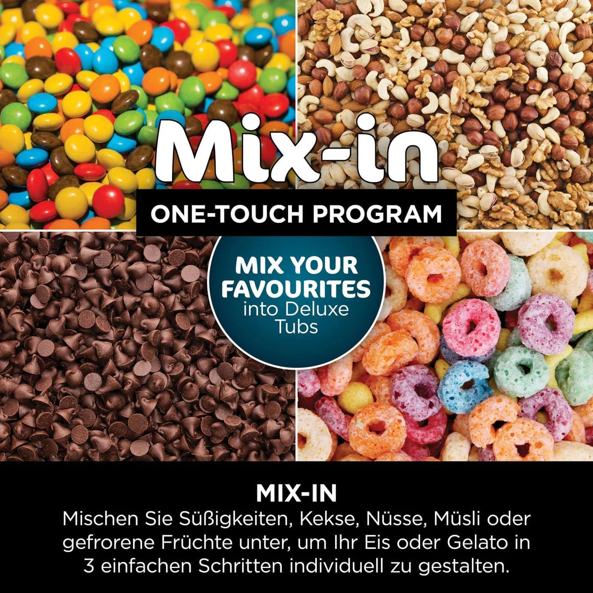 Máquina de helados y bebidas congeladas Ninja CREAMi Deluxe 2026 con 2 vasos, 10 funciones, prepara helados, gelato, sorbetes, yogur helado, batidos, granizados y más, opción de 2 sabores en 1, color plata, NC502EU