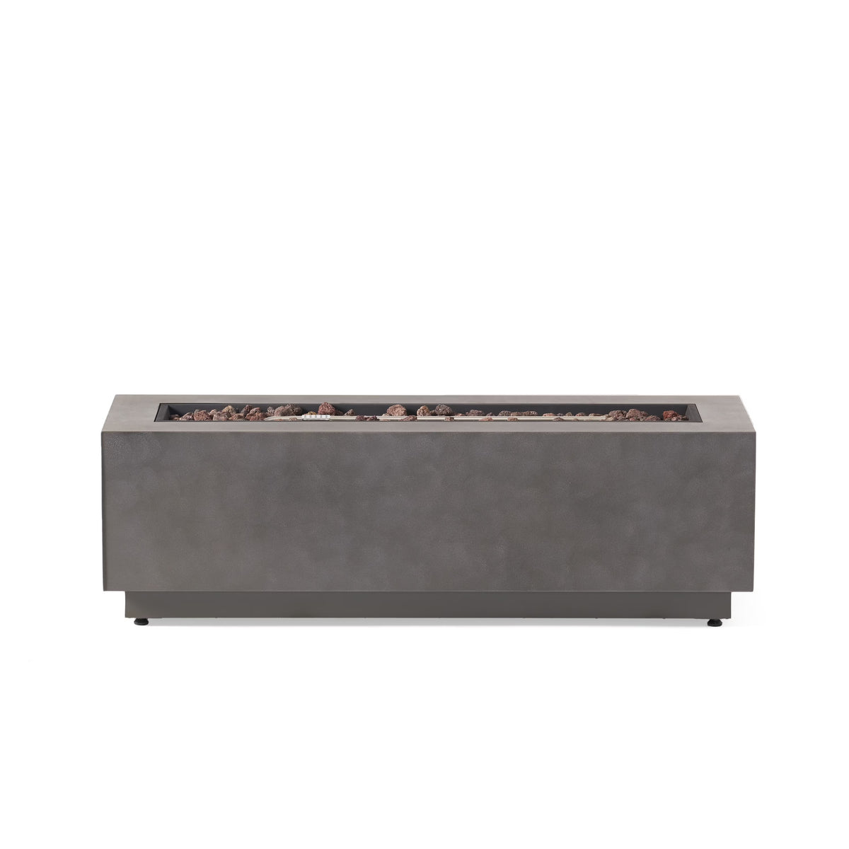 2026 Christopher Knight Home Wellington Outdoor 50,000 BTU Rectangular Fire Pit (No Tank Holder) by  Brushed Brown