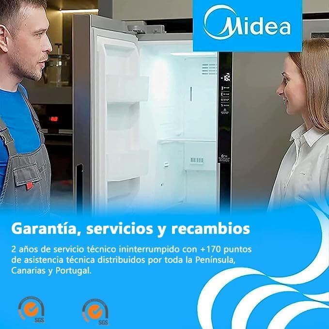 2026 Midea Nevera pequeña 113L con Congelador – Mini frigorífico pequeño para la Habitación/Caravana/Camping – Mini Bar Bajo Consumo – Frigorifico Bajo Encimera Silencioso 39dB + Congelador – 16º/ – 24º
