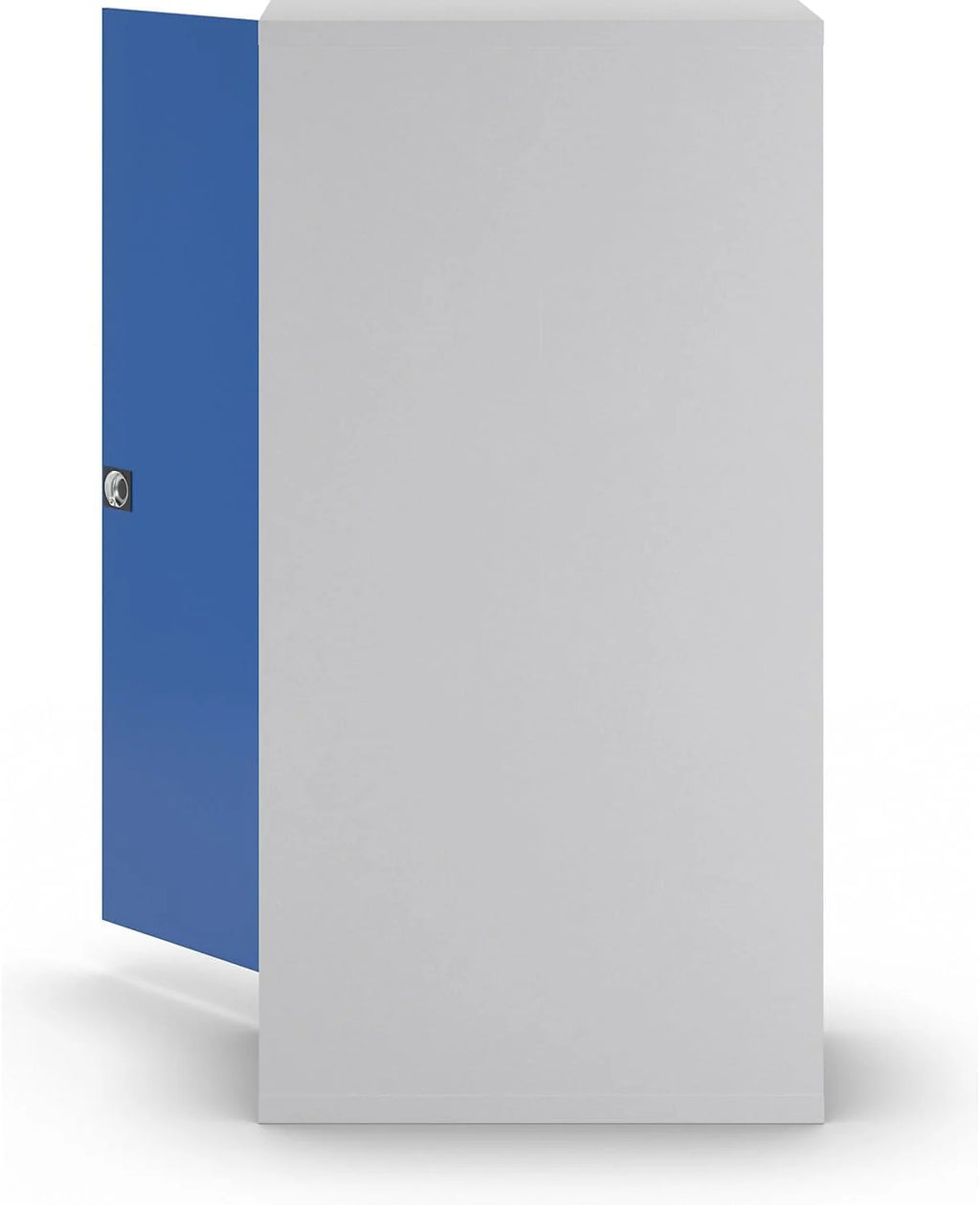 Eurokraft 2026 | Armario de acero Nilas | con 4 estantes | Alto x Ancho x Profundidad 1950 x 1000 x 500 mm | Gris claro/Azul genciana