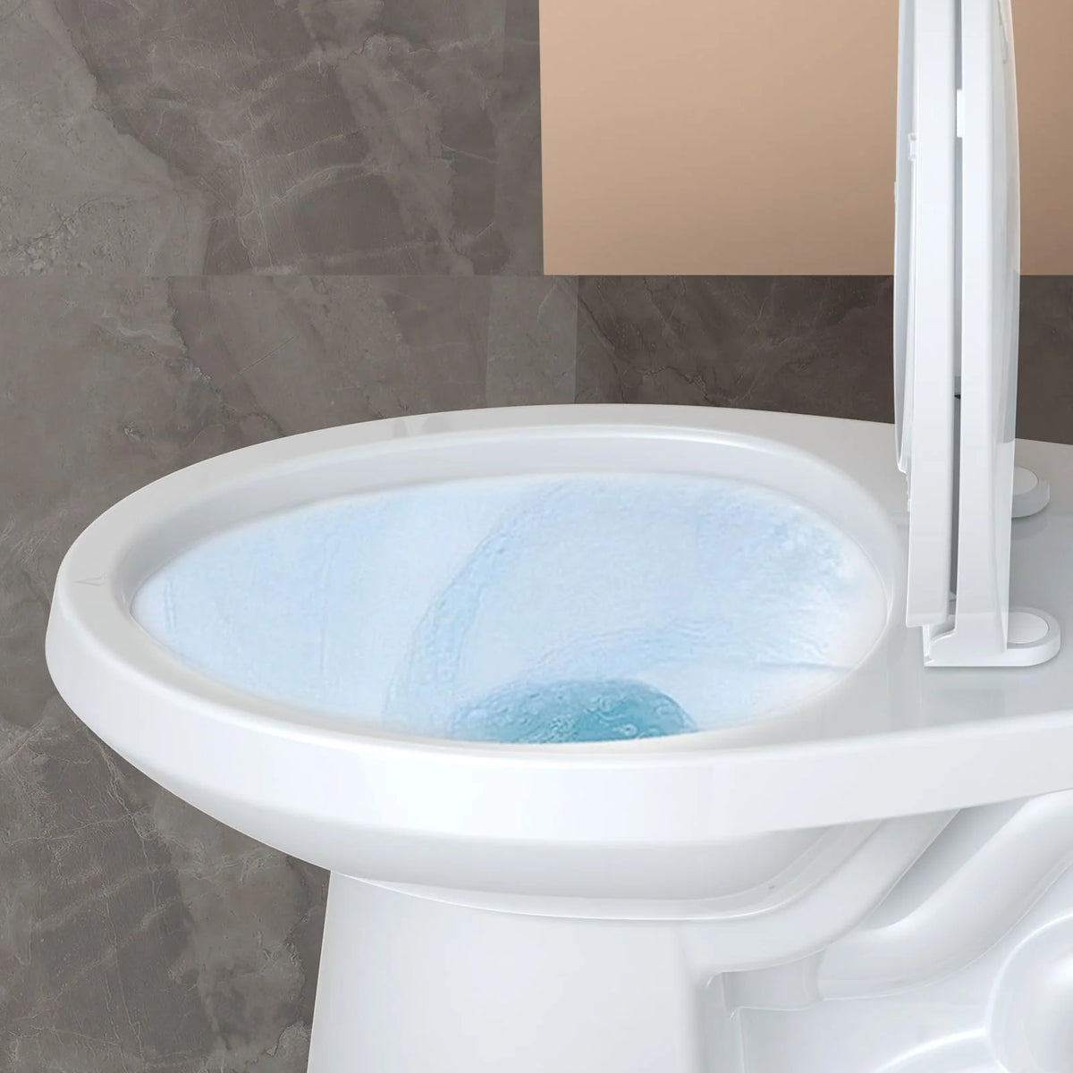 2026 21Toilet, Elongated Toilets for Bathrooms, Two-Piece Toilet with Soft Close Seat, 1.28 Siphonic Flush Toilet with Universal Height ADA Cotton White