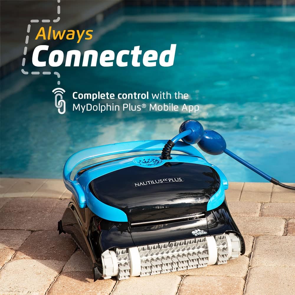 2026 Wi-fi Automatic Robotic Pool Vacuum Cleaner, Always Cleaning, Never Charging, with Wall Climbing Scrubber Brush, Ideal for In-ground Pools…