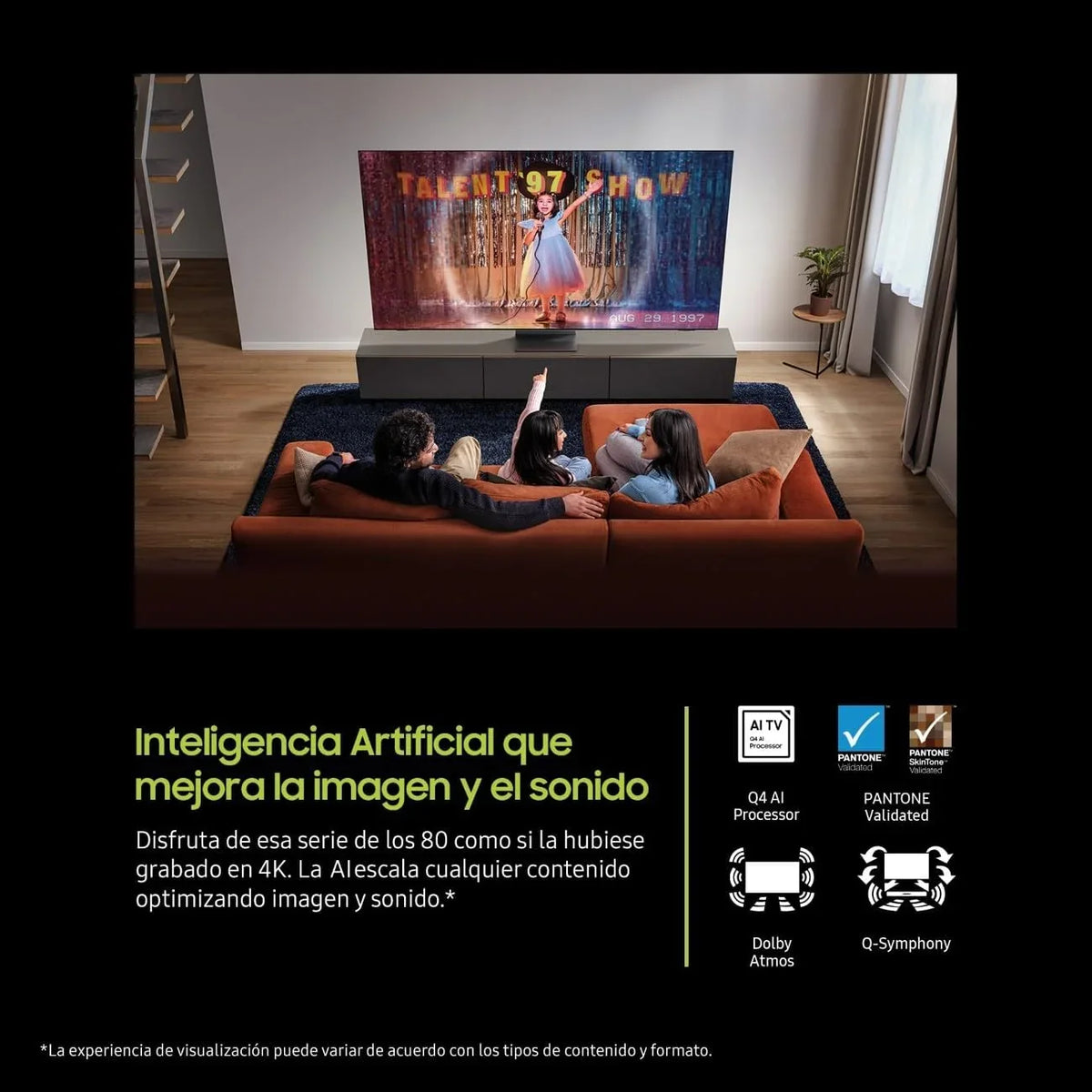 2026 TV 43 Pulgadas QLED Q8F 4K Smart TV con Vision AI, 100% Volumen de Color con Quantum Dot, el auténtico Quantum Dot y Motion Xcelerator