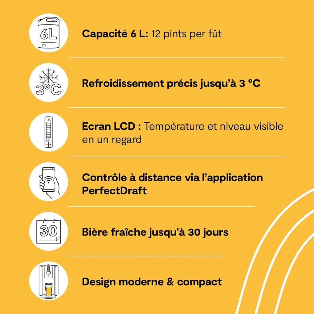 Sistema de cerveza de barril Perfect Draft HD 3720/26 + barril de 6 litros (modelo 2026) | Cerveza de barril, incluye depósito de 5 € (Coronavirus).