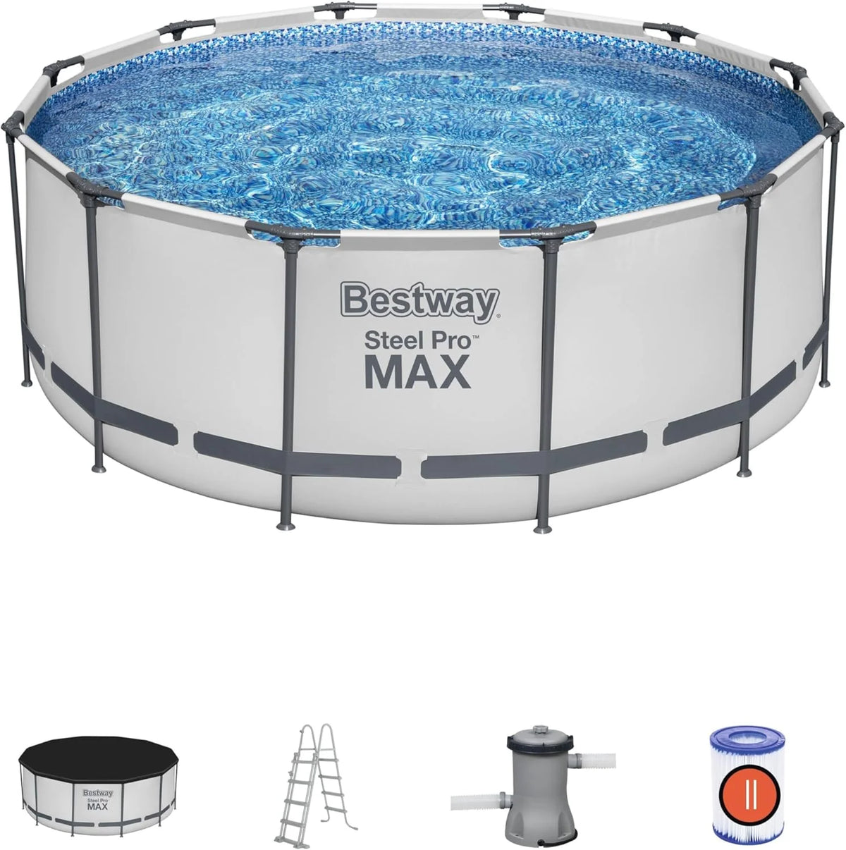 Conjunto de piscina Bestway Stahl Pro Max 2026 de 3,66 x 1,22 m
