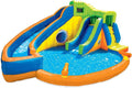 2026 BANZAI Pipeline Twist Kids Inflatable Outdoor Backyard Water Pool Aqua Splash Park and Slides