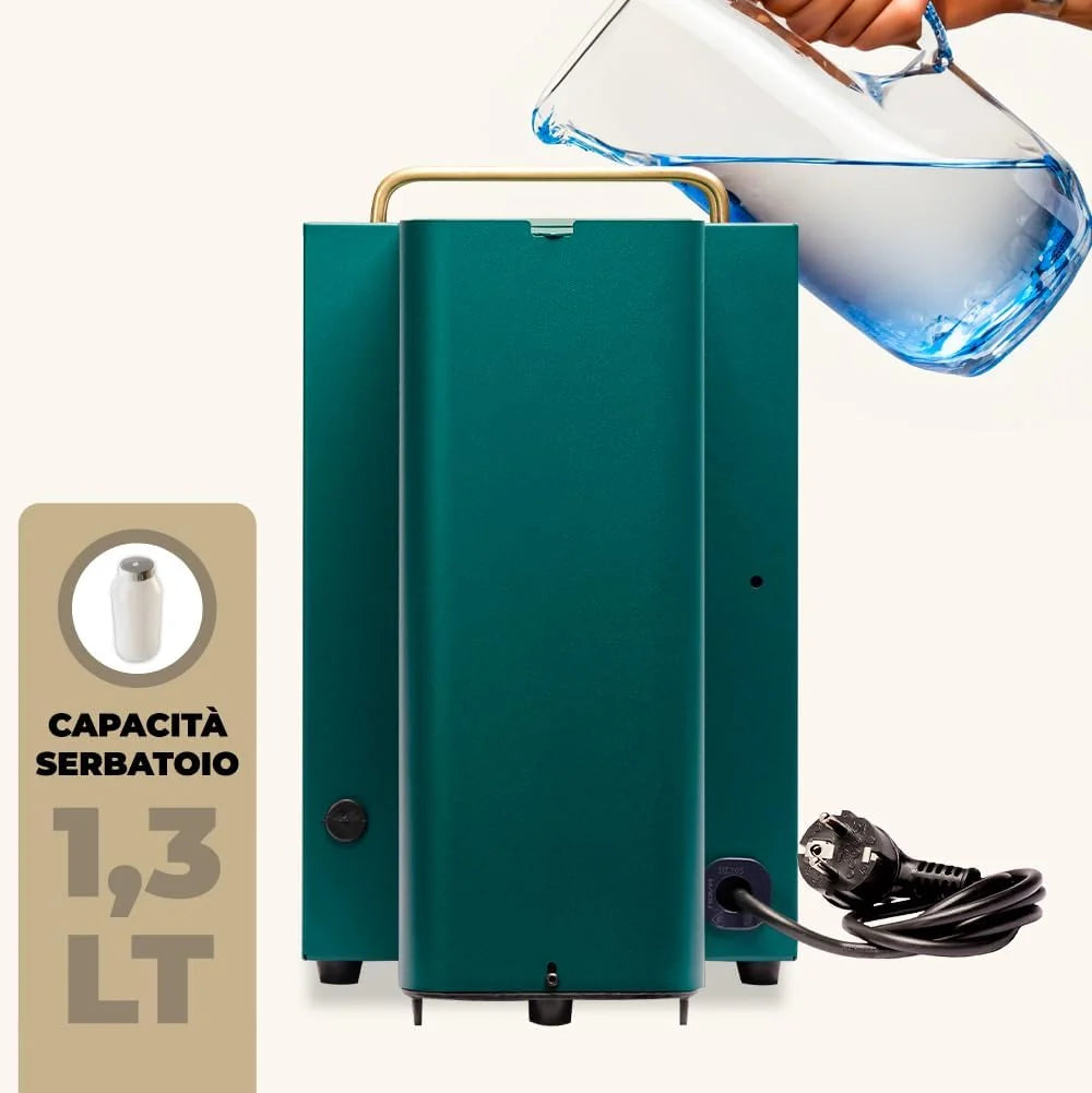 Cafetera Faber PRO Total Deluxe 2026, fabricada en latón, con papel ESE de 44 mm y capacidad de 1,3 litros (blanca).