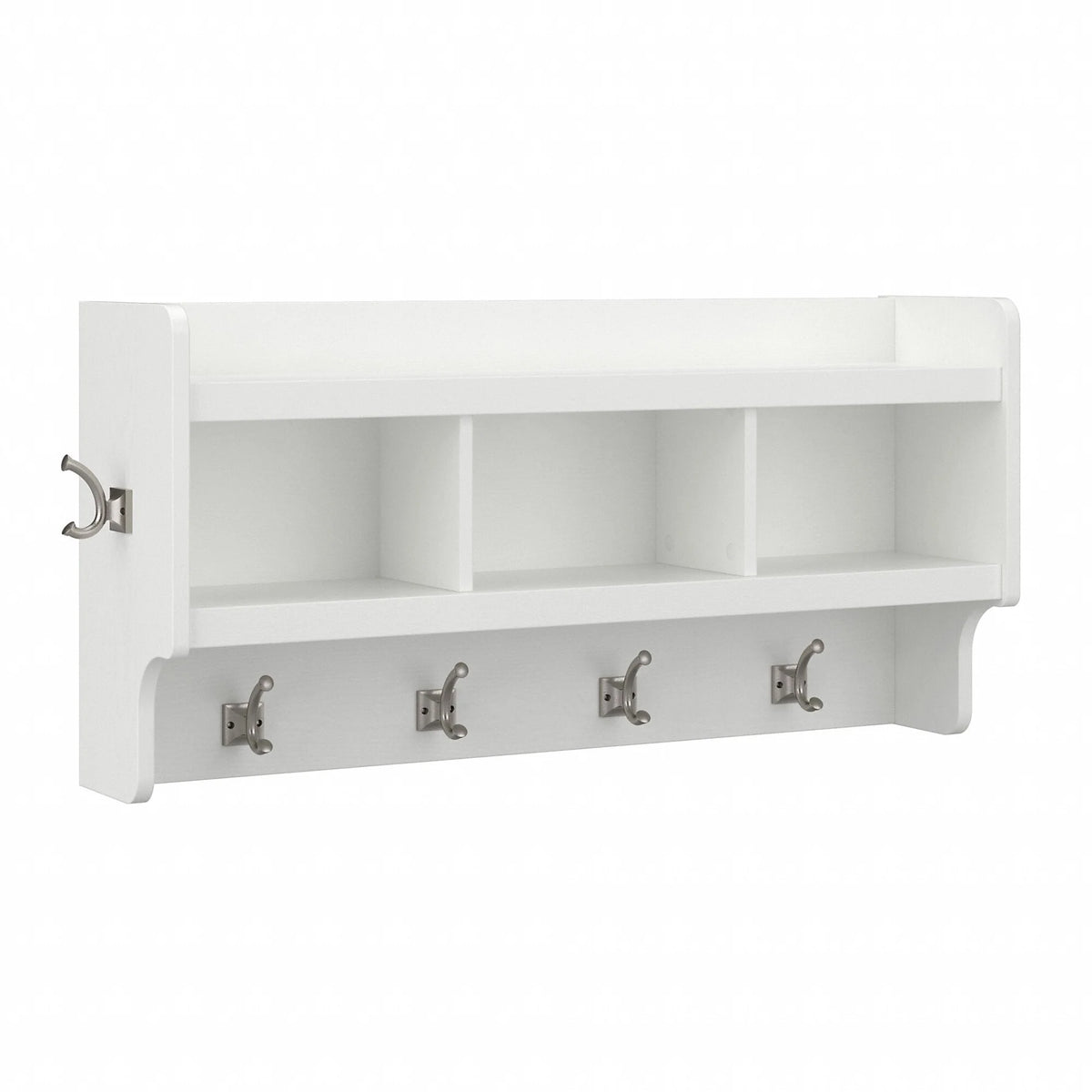 2026 40 Inch Wall Mounted Coat Rack with Shelf, Wooden Entryway Storage and Hanging Organizer