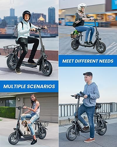 2026 URBANMAX C1 Electric Scooter with Seat, 450W Powerful Motor up to 22 Miles Range
