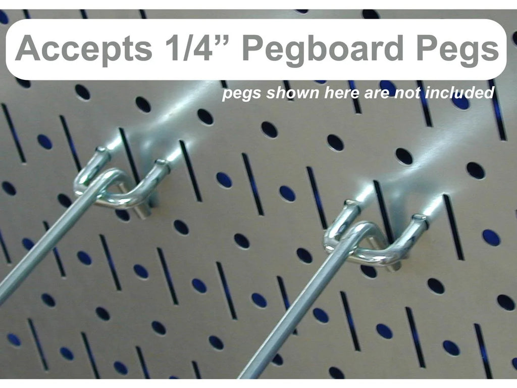 2026 Wall Control Kitchen Pegboard Organizer Pots and Pans Pegboard Pack Storage and Organization Kit with White Pegboard and Blue Accessories