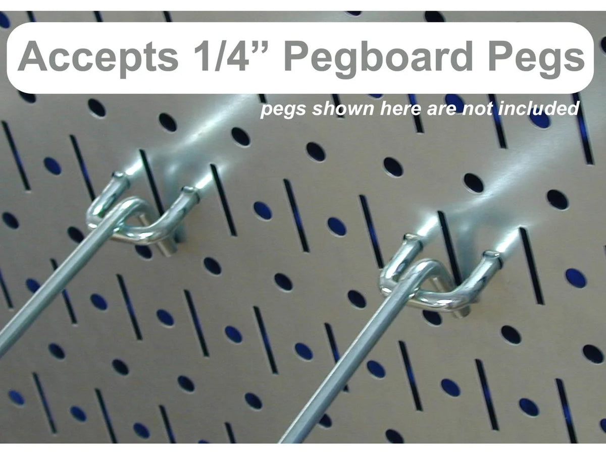 2026 Wall Control Kitchen Pegboard Organizer Pots and Pans Pegboard Pack Storage and Organization Kit with White Pegboard and Blue Accessories