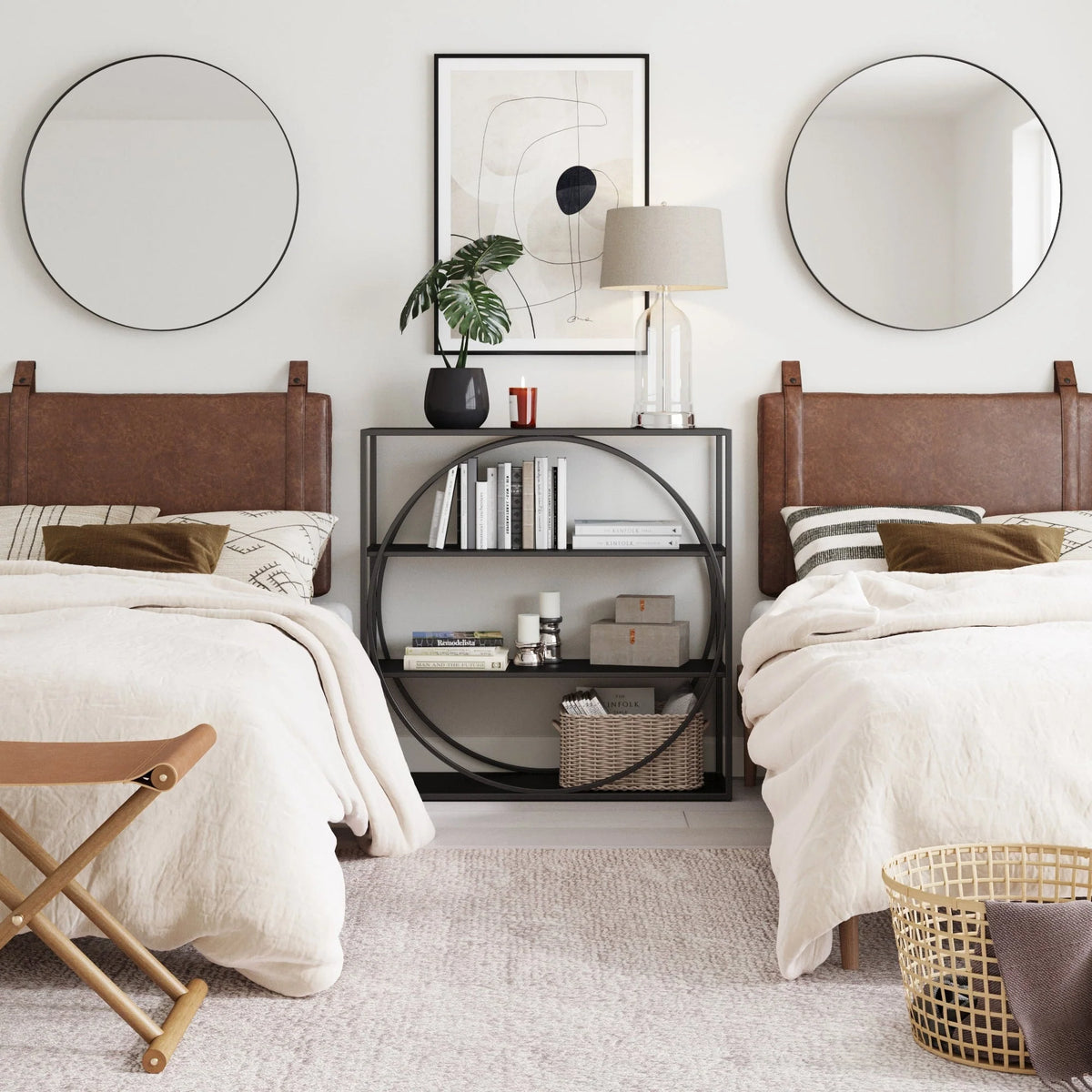 2026 Wall Mount Upholstered Headboard with Metal Rail - Modern Bedroom Headboard
