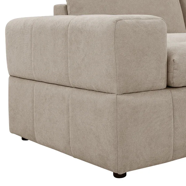 2026 134" Wide Reversible Modular Sectional with Ottoman