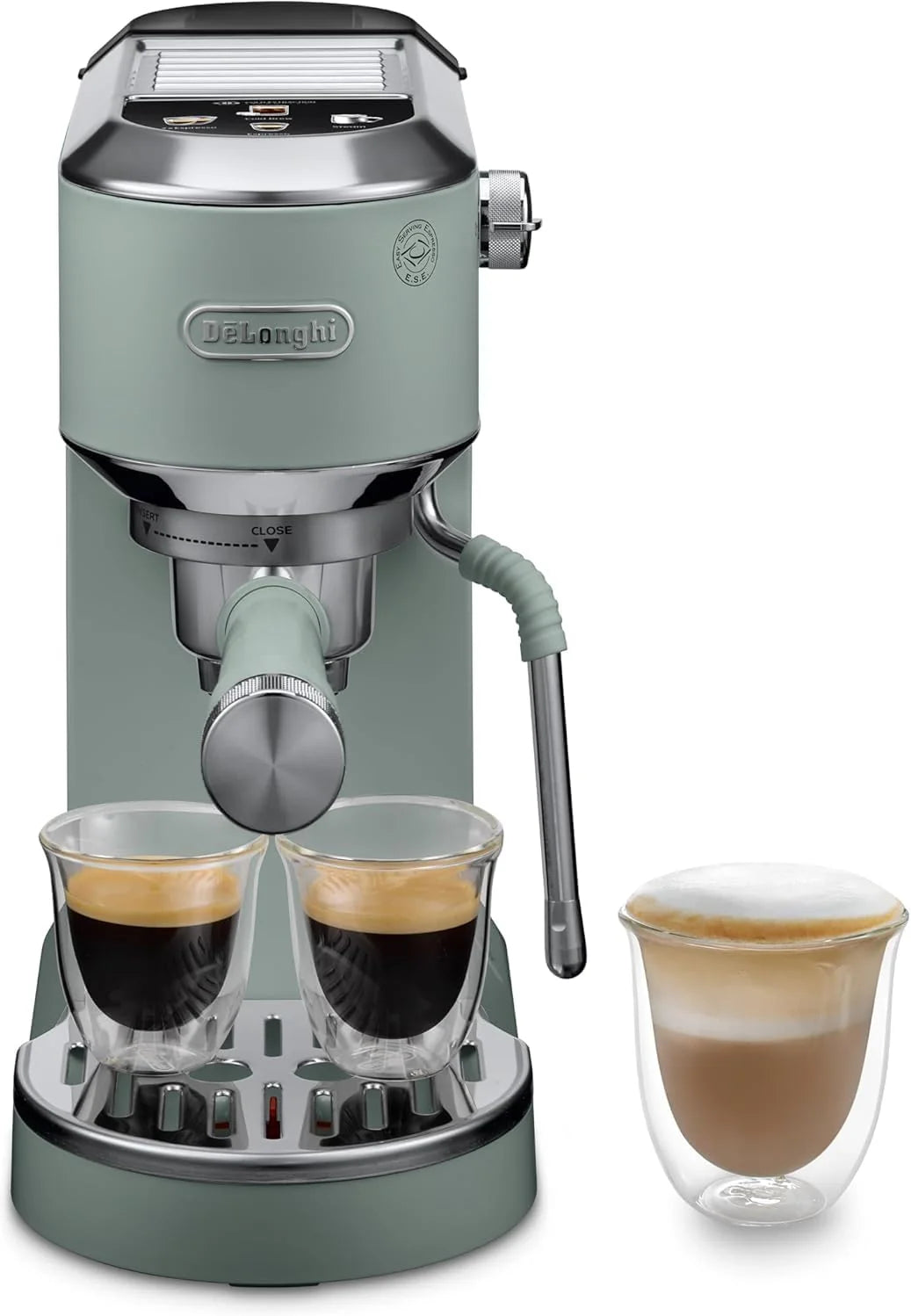 De'Longhi Dedica – Cafetera de Bomba de Acero Inoxidable para Café Molido o Monodosis, Espresso y Capuchino, Depósito de 1.3 Litros, Sistema Antigoteo, Modelo EC685.M, Color Metal 2026
