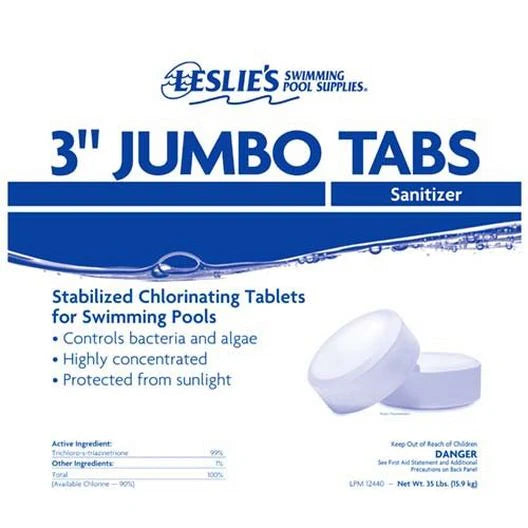 2026 Leslie's - 3 in. Jumbo Chlorine Pool Tabs - 20 lbs. Bucket