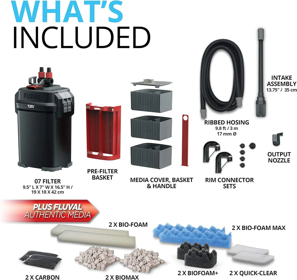 2026 407 Perfomance Canister Filter - for Aquariums Up to 100 Gallons - Aquarium Canister Filter