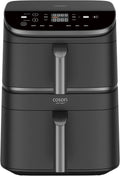 2026 Cosori Turbo Tower Freidora de Aire10,8L con Cesta Verticales, Cocción en 3 Niveles que Ahorra Espacio, 2630 W, 6 funciones, 2 DC Motores, Más de 50 Recetas Completas en Línea