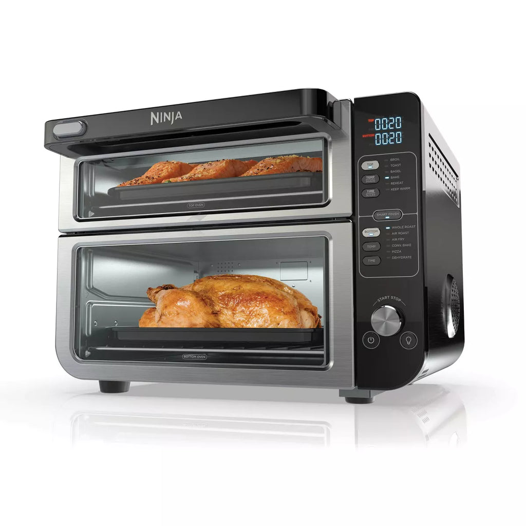 2026 12-in-1 Double Oven with FlexDoor, FlavorSeal Smart Finish, Rapid Top Oven, Convection and Air Fry Bottom Oven DCT401