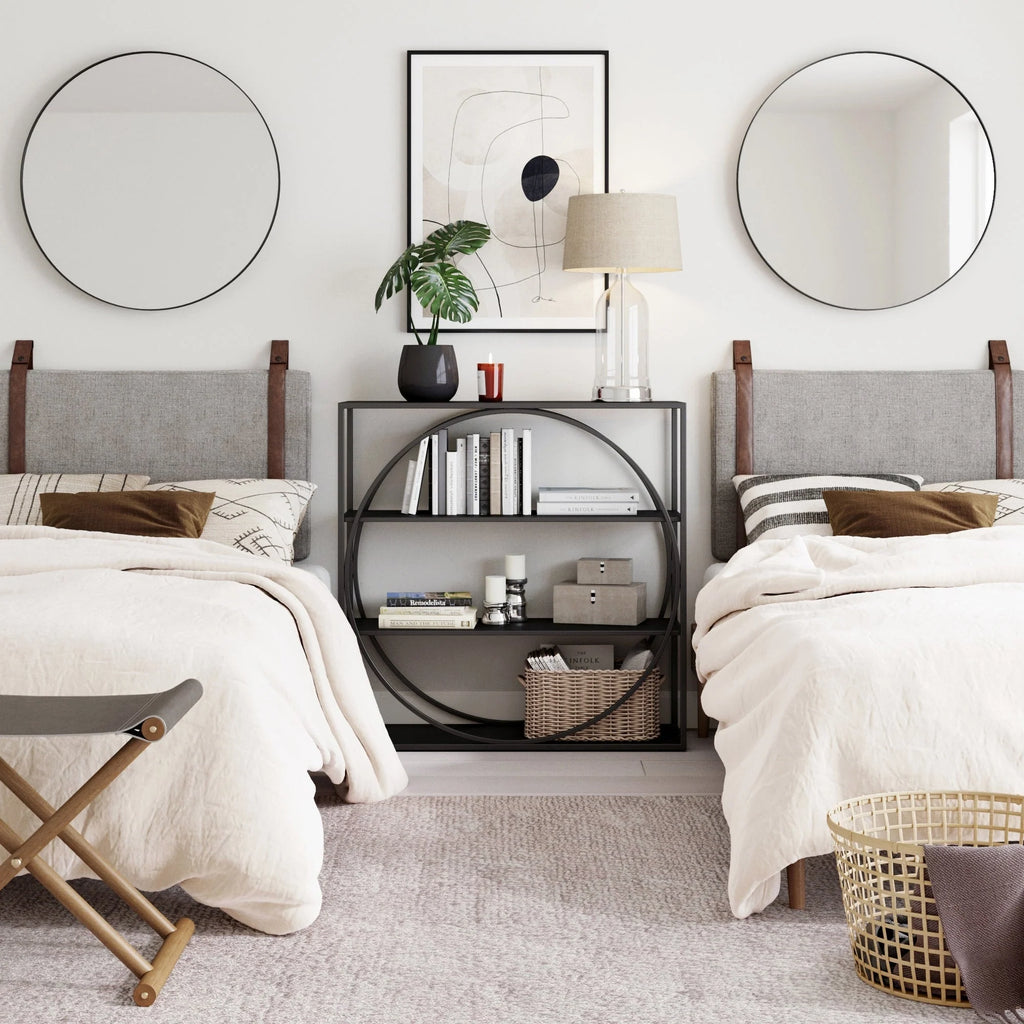 2026 Wall Mount Upholstered Headboard with Metal Rail - Modern Bedroom Headboard