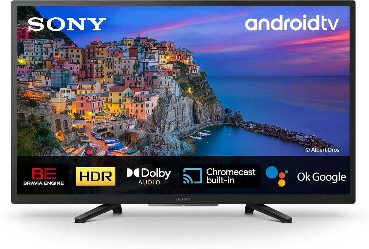 2026 BRAVIA KD32W804 – Smart TV 32 Pulgadas HD Ready (Alto Rango Dinámico HDR, Android TV) Negro, Modelo 2022