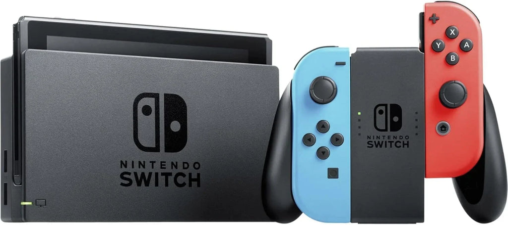 2026 Consola Switch – Color Azul Neón/Rojo Neón