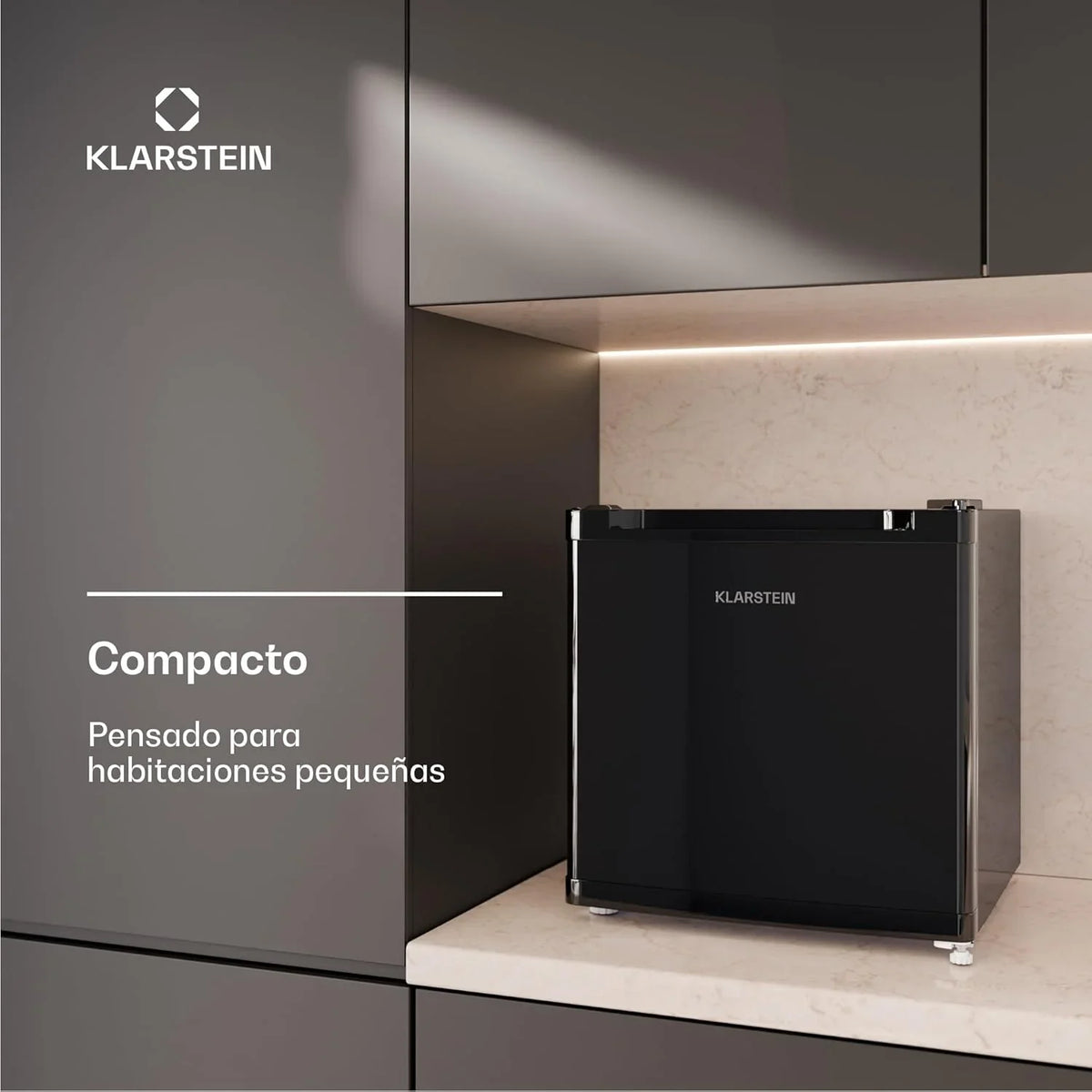 2026 KLARSTEIN Irene Mini Nevera, 31L Nevera/Congelador Compacto Con Temperatura Ajustable – 24°C A 10°C, Eficiente Energéticamente, Silencioso 38 Db Para Dormitorios & Espacios Pequeños