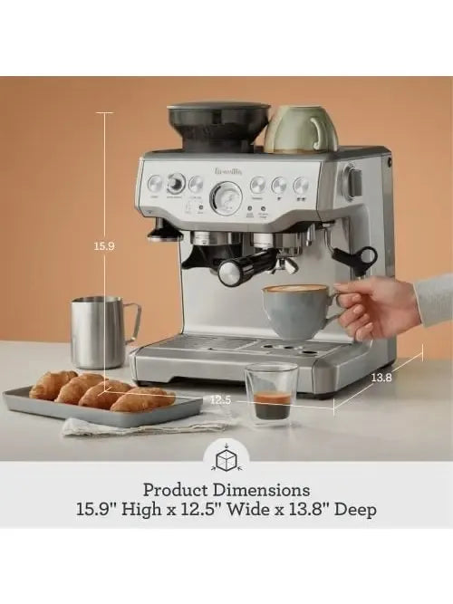 2026 Breville Barista Express Espresso Machine BES870XL, Brushed Stainless Steel