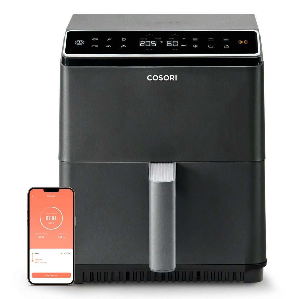 Cosori Dual Blaze Freidora de Aire Inteligente 6.4L – Gris Oscuro 2026