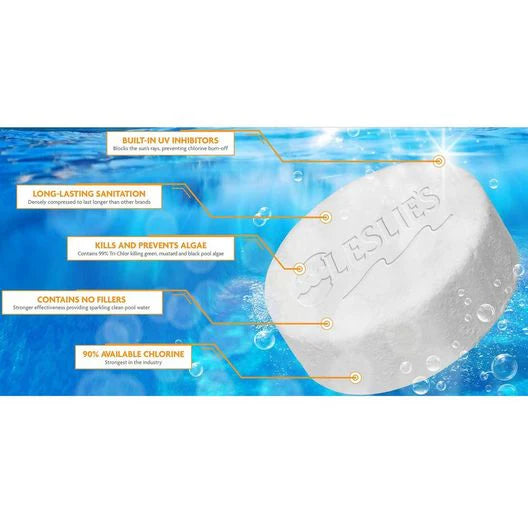 2026 Leslie's - 3 in. Jumbo Chlorine Pool Tabs - 20 lbs. Bucket