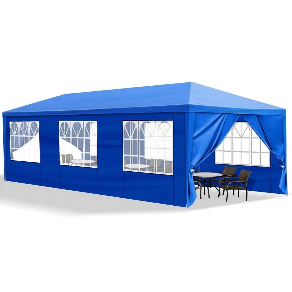 2026 Sythers 10'x10' Pop Up Canopy Tent with 4 Removable Sidewalls, Portable Gazebo, UV Resistant Waterproof, Enclosed Canopy Tent for Outdoor Events, Patio, Backyard, Party, BBQ, Camping, Black