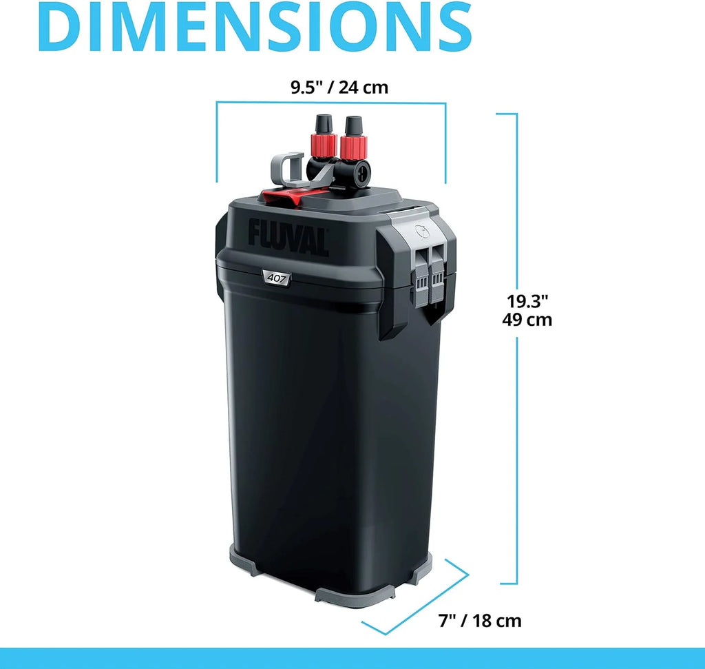 2026 407 Perfomance Canister Filter - for Aquariums Up to 100 Gallons - Aquarium Canister Filter