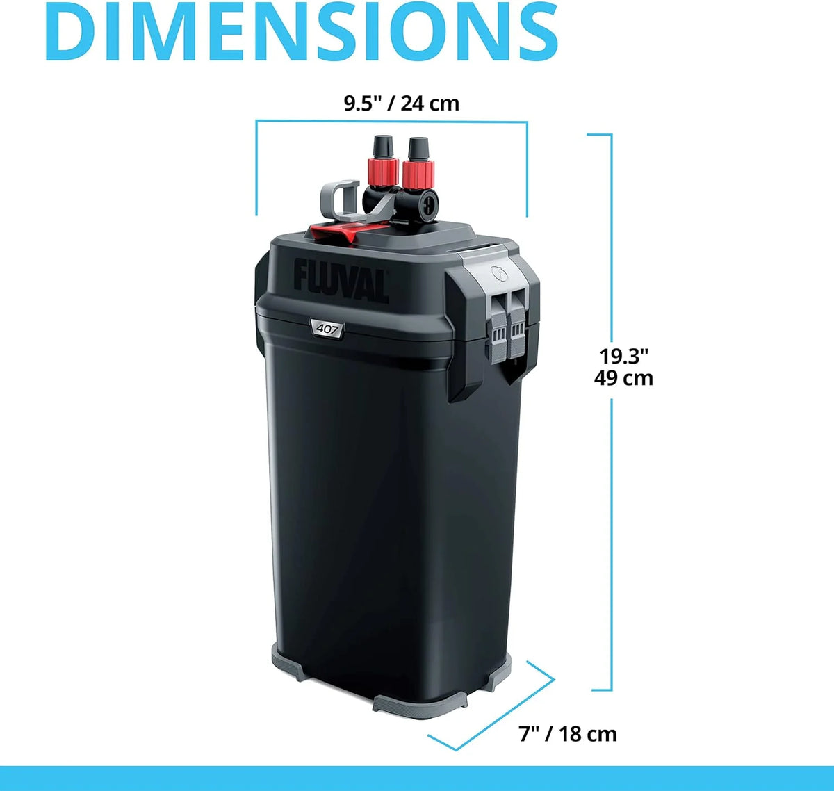 2026 407 Perfomance Canister Filter - for Aquariums Up to 100 Gallons - Aquarium Canister Filter