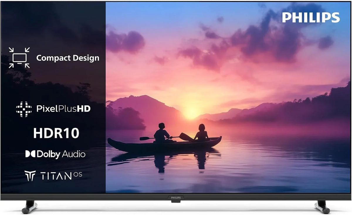 2026 40PFS6000 HD LED Smart TV – Pantalla de 40 Pulgadas con Pixel Plus, Plataforma Titan OS y Sonido Dolby Digital – Funciona con Alexa y con el Asistente de Voz de Google