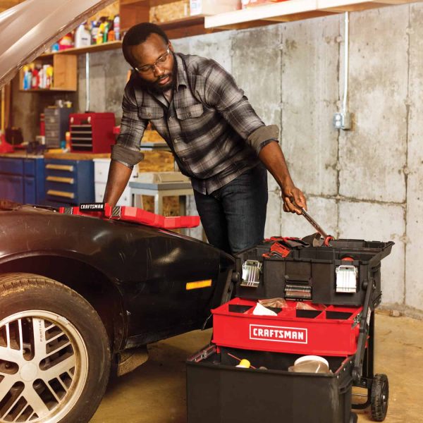 2026 22" Rolling Tool Box – 1-Drawer Lockable Metal Chest with Wheels