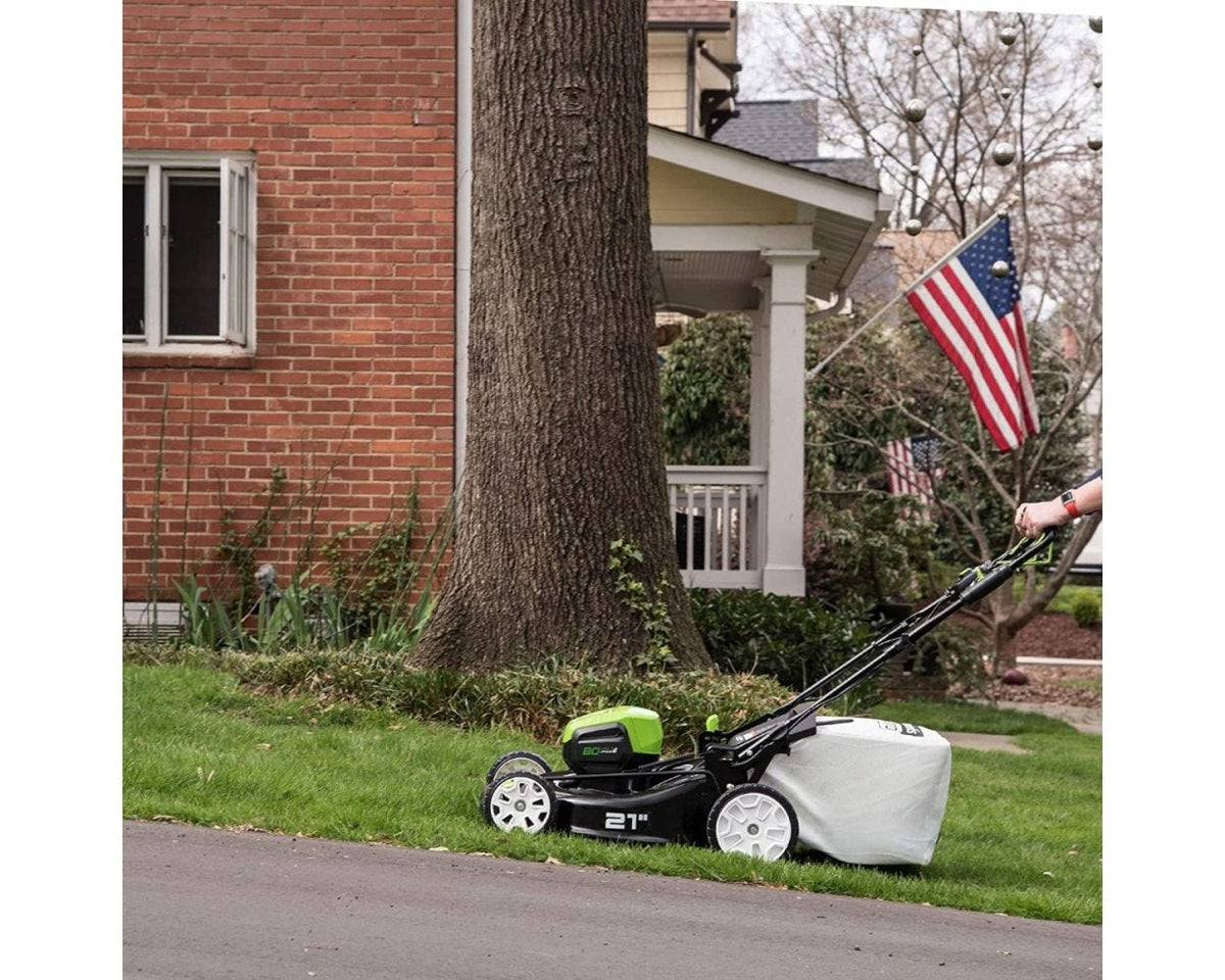2026 80V Cordless 21′′ Self-Propelled Brushless Lawn Mower | Greenworks