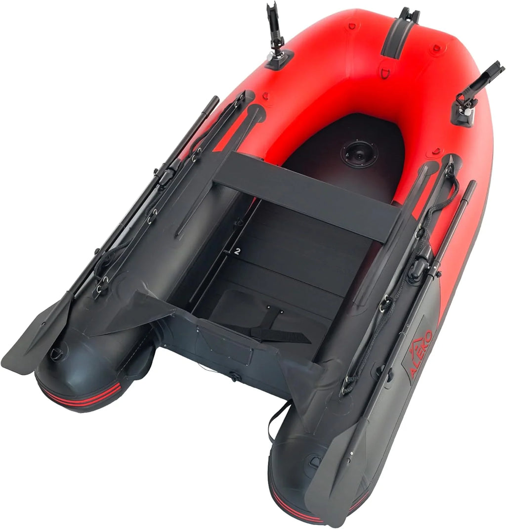2026 Inflatable Boat | Yacht Dinghy Tender Raft | Multi Person Fishing Boat | Aluminum Floor Oars | Fishing Rod Holders | Heavy-duty Pvc | 2024…