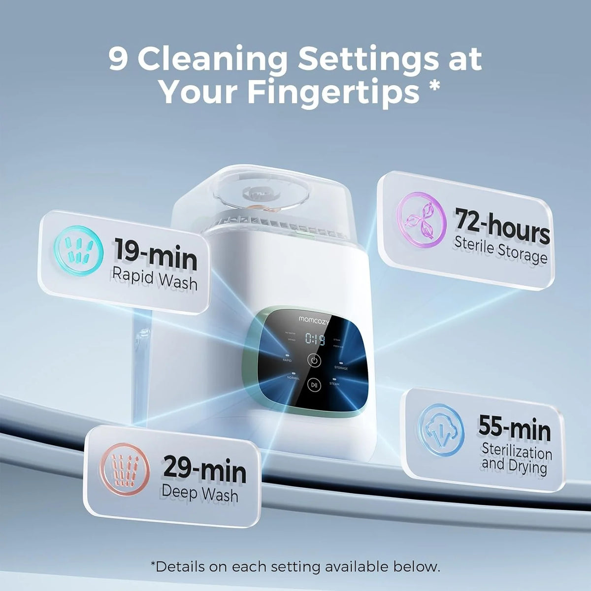 2026 Baby Bottle Washer, Sterilizer & Dryer - All-in-one Cleaning Machine for Bottles, Pump Parts & Baby Essentials
