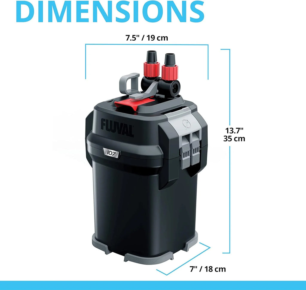 2026 407 Perfomance Canister Filter - for Aquariums Up to 100 Gallons - Aquarium Canister Filter