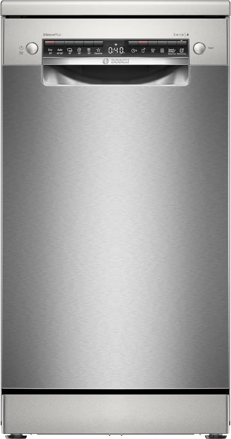 2026 Bosch – Lavavajillas, 45 cm, Serie 4, Libre Instalación, Home Connect, Acero Inoxidable, SPS4HMI49E