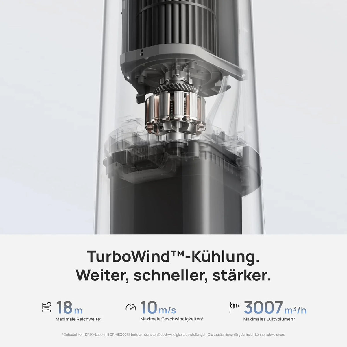 Ventilador de torre DREO TurboCool 765S 2026, 3 en 1 con sonido ultrasónico, control por WiFi y aplicación, depósito de 6 L, flujo de aire de 10,4 m/s, motor de CC silencioso de 20 dB, oscilación de 90°, 12 velocidades, 4 modos.