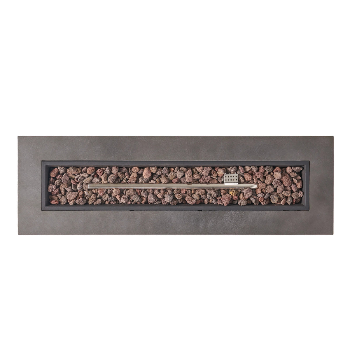 2026 Christopher Knight Home Wellington Outdoor 50,000 BTU Rectangular Fire Pit (No Tank Holder) by  Brushed Brown